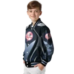 custom new york yankees mesh chest black varsity jacket best selling