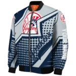 custom new york yankees star burst navy bomber jacket best selling
