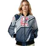 custom new york yankees star burst navy bomber jacket best selling