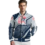 custom new york yankees star burst navy varsity jacket best selling