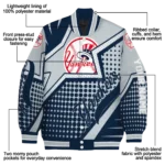 custom new york yankees star burst navy varsity jacket best selling
