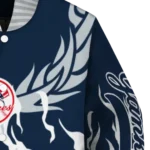 custom new york yankees winged blaze navy white varsity jacket best selling