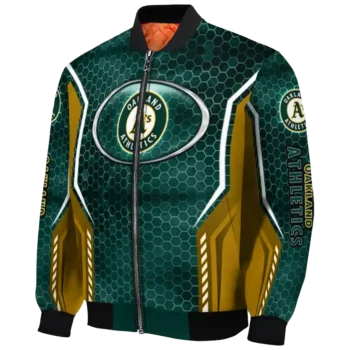 custom oakland athletics power plate green bomber jacket best selling