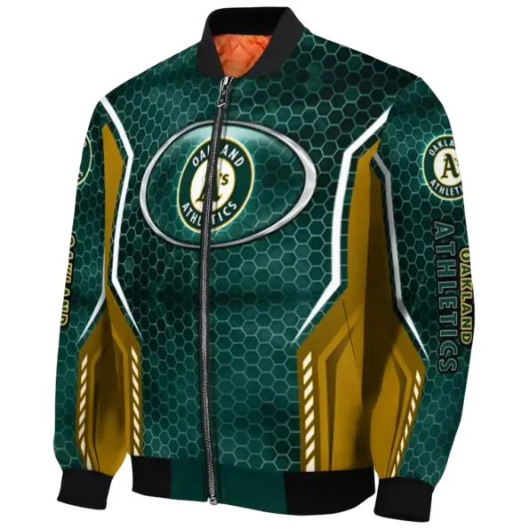 custom oakland athletics power plate green bomber jacket best selling
