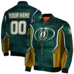 custom oakland athletics power plate green bomber jacket best selling