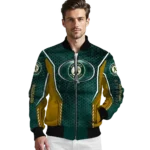 custom oakland athletics power plate green bomber jacket best selling