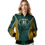 custom oakland athletics power plate green bomber jacket best selling