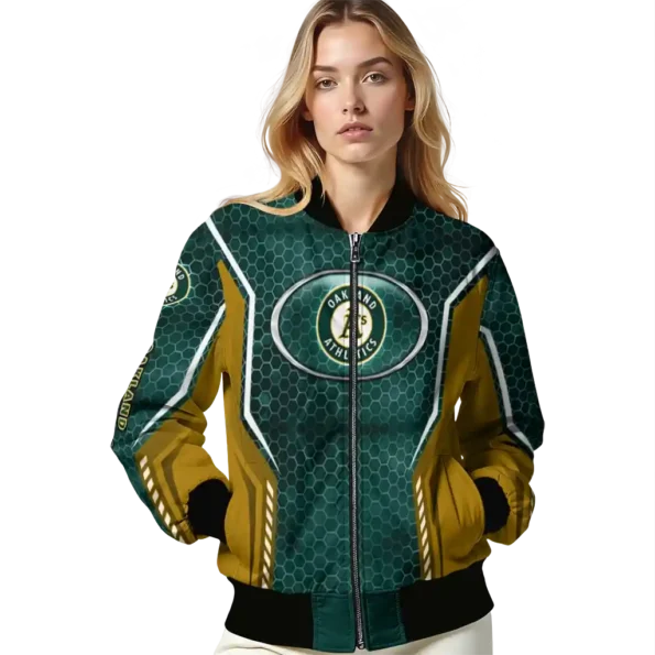 custom oakland athletics power plate green bomber jacket latest model