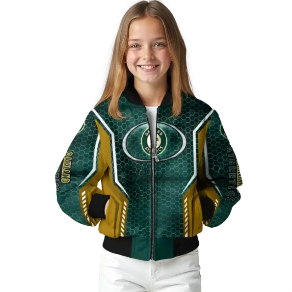 custom oakland athletics power plate green bomber jacket top rated