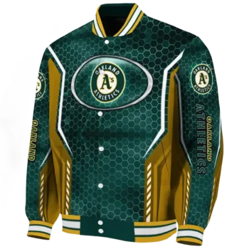 custom oakland athletics power plate green varsity jacket best selling
