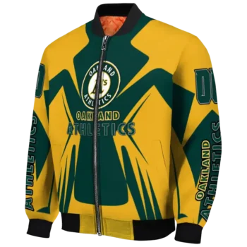 custom oakland athletics spider mark green yellow crocs bomber jacket best selling