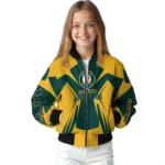 custom oakland athletics spider mark green yellow crocs bomber jacket best selling