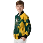 custom oakland athletics spider mark green yellow crocs bomber jacket best selling
