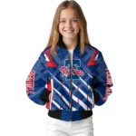 custom philadelphia phillies chevron angles blue bomber jacket best selling