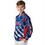 custom philadelphia phillies chevron angles blue varsity jacket best selling