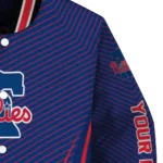 custom philadelphia phillies chevron arrow blue varsity jacket best selling