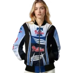 custom philadelphia phillies mesh effect blue black bomber jacket best selling