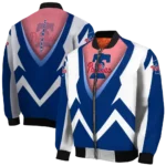custom philadelphia phillies v stripes blue white bomber jacket best selling