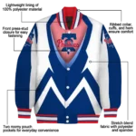 custom philadelphia phillies v stripes blue white varsity jacket best selling