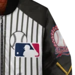 custom pittsburgh pirates eagle baseball black white bomber jacket best selling