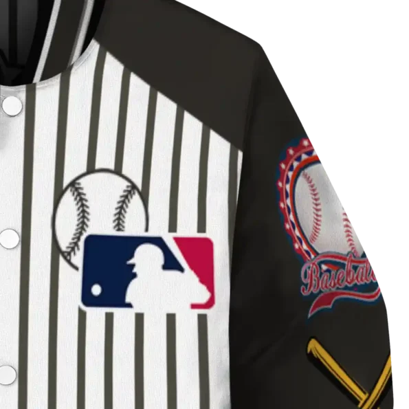 custom pittsburgh pirates eagle baseball black white varsity jacket premium grade