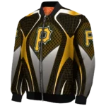custom pittsburgh pirates mesh chest yellow crocs black bomber jacket best selling