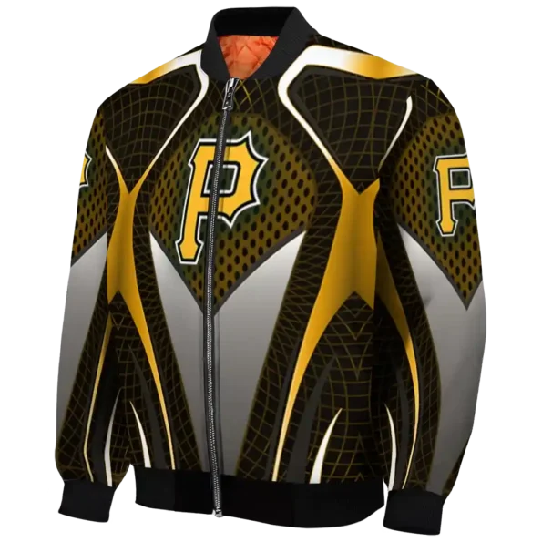 custom pittsburgh pirates mesh chest yellow crocs black bomber jacket best selling