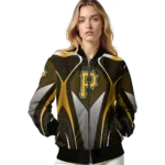 custom pittsburgh pirates mesh chest yellow crocs black bomber jacket best selling