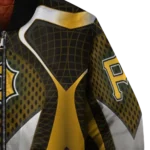 custom pittsburgh pirates mesh chest yellow crocs black bomber jacket best selling