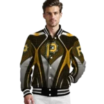 custom pittsburgh pirates mesh chest yellow crocs black varsity jacket best selling