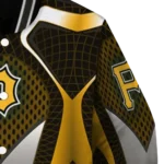 custom pittsburgh pirates mesh chest yellow crocs black varsity jacket best selling