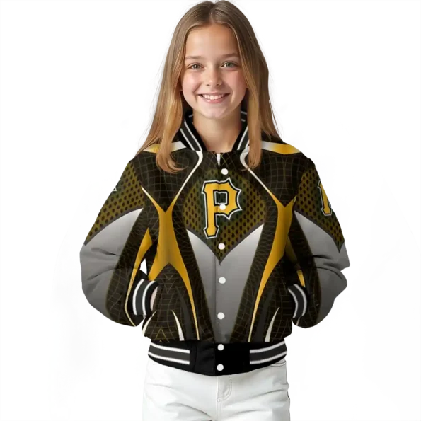 custom pittsburgh pirates mesh chest yellow crocs black varsity jacket top rated
