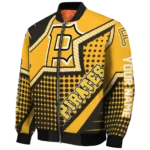 custom pittsburgh pirates star burst black bomber jacket best selling