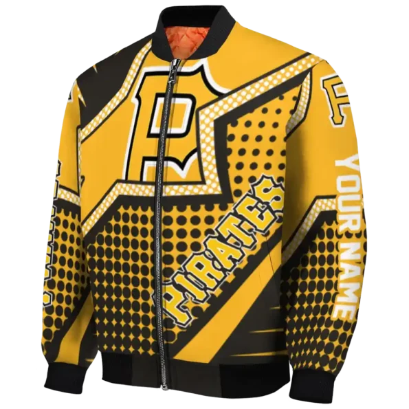 custom pittsburgh pirates star burst black bomber jacket best selling