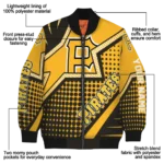 custom pittsburgh pirates star burst black bomber jacket best selling
