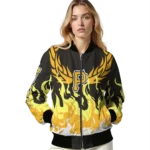 custom pittsburgh pirates winged blaze black white bomber jacket best selling