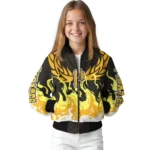 custom pittsburgh pirates winged blaze black white bomber jacket best selling