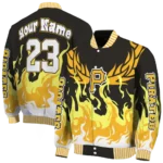 custom pittsburgh pirates winged blaze black white varsity jacket best selling
