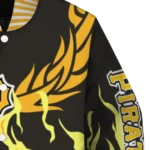 custom pittsburgh pirates winged blaze black white varsity jacket best selling