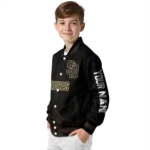 custom san diego padres hexagon mesh brown black varsity jacket best selling