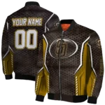 custom san diego padres power plate brown bomber jacket best selling