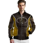 custom san diego padres power plate brown bomber jacket best selling