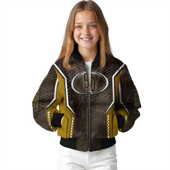 custom san diego padres power plate brown bomber jacket top rated