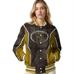 custom san diego padres power plate brown varsity jacket best selling