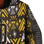 custom san diego padres pyramid shapes brown bomber jacket best selling