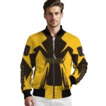 custom san diego padres spider mark brown gold crocs bomber jacket best selling