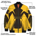 custom san diego padres spider mark brown gold crocs bomber jacket best selling