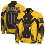 custom san diego padres spider mark brown gold crocs varsity jacket best selling