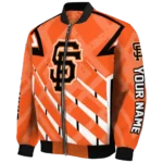 custom san francisco giants chevron angles orange bomber jacket best selling