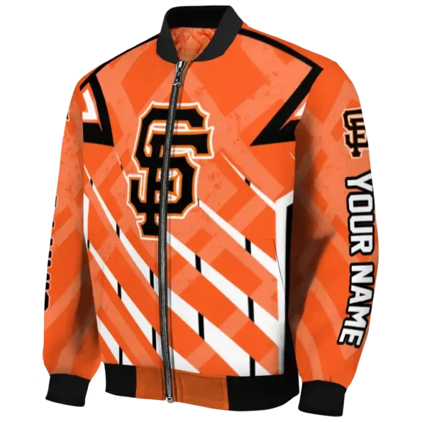 custom san francisco giants chevron angles orange bomber jacket best selling